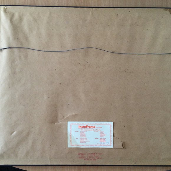 Original landscape painting on canvas lake side signed professionally framed - Picture 12 of 12